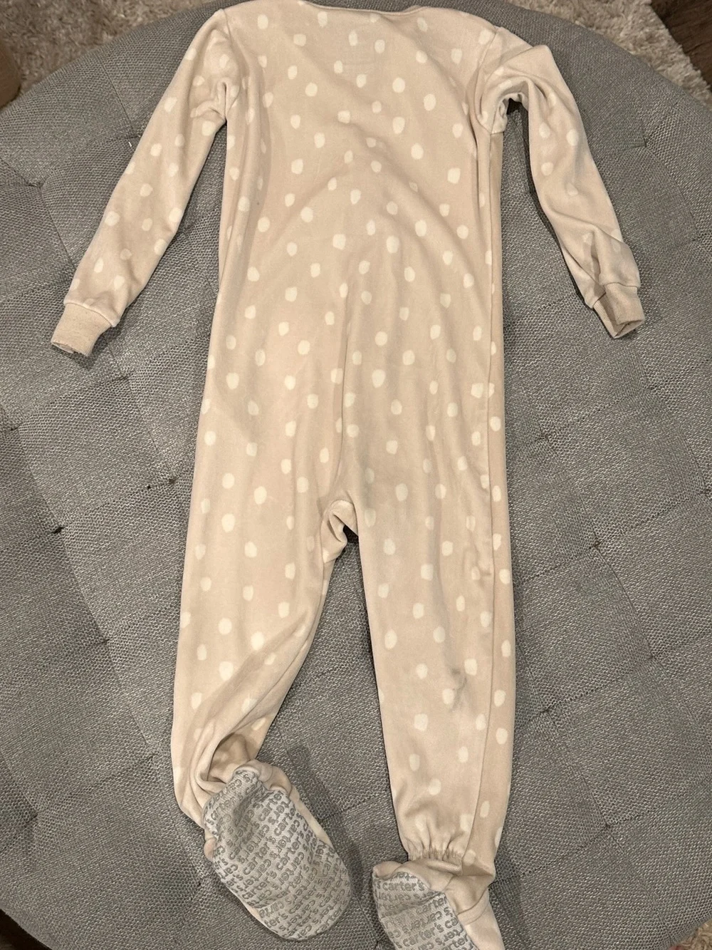 Carter's Polka Dot Deer Footed Pajamas